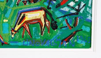 UNO VALLMAN, olja på duk, sign o dat 1965.