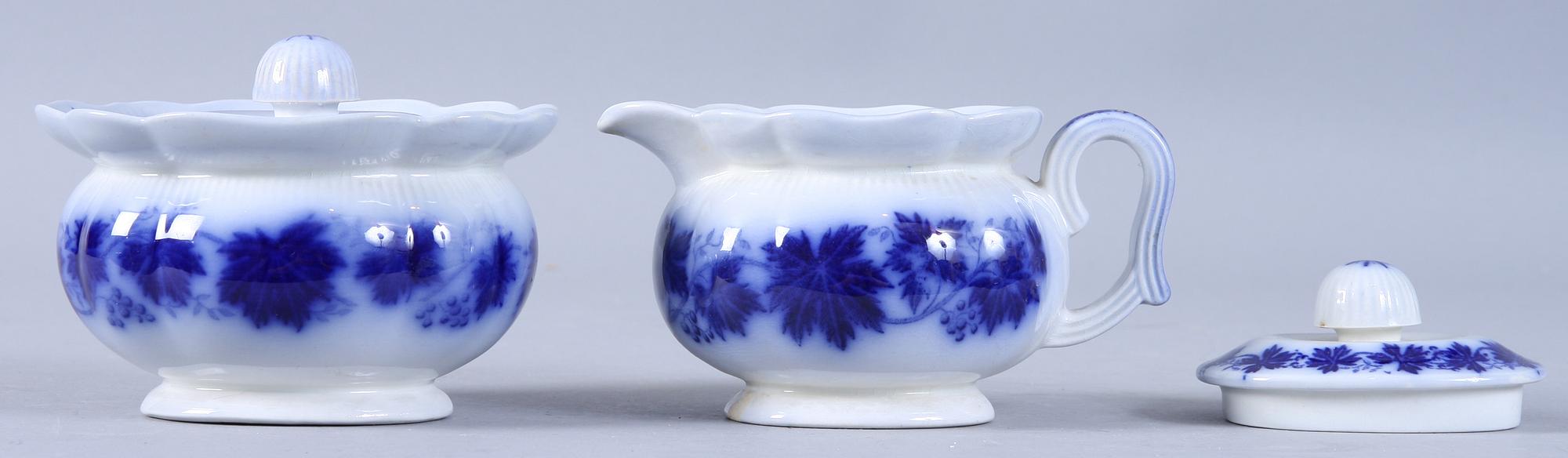 SERVIS, 100 delar, flintgods, "Vinranka", Arhur Percy, Gefle.