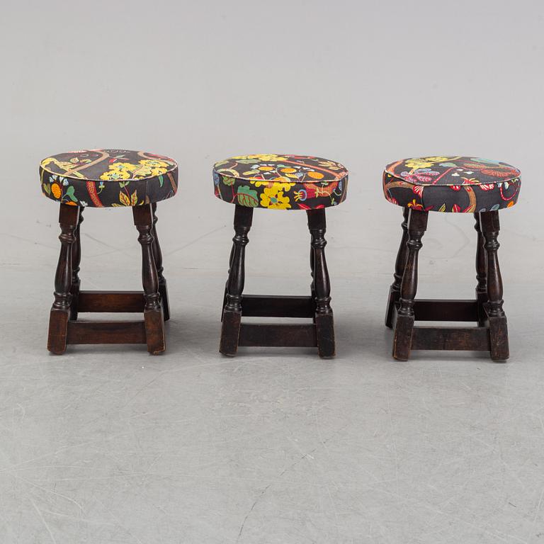Three stools, first half of the 20th Century.