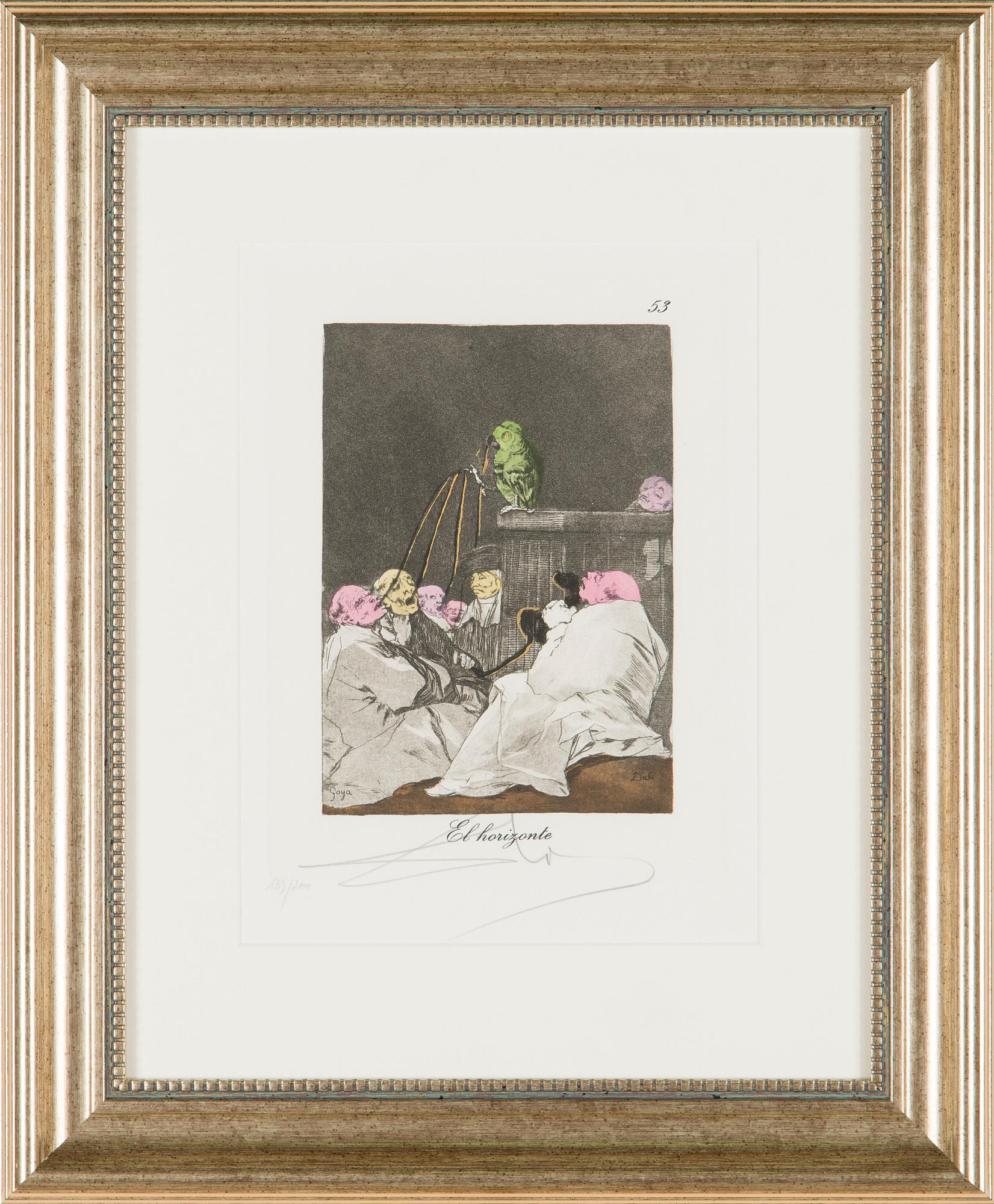 Salvador Dalí, from: 'Les caprices de Goya de Dali'.