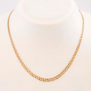 Necklace with a graduated Bismarck link, 18K gold, Sture Viberg Avesta 1963.