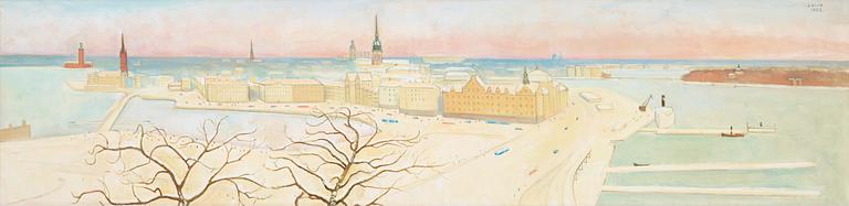 Einar Jolin, "Stockholm från Söder" (Vinter).