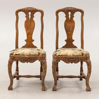 A pair of Rococo chairs, second half of the 18th century.