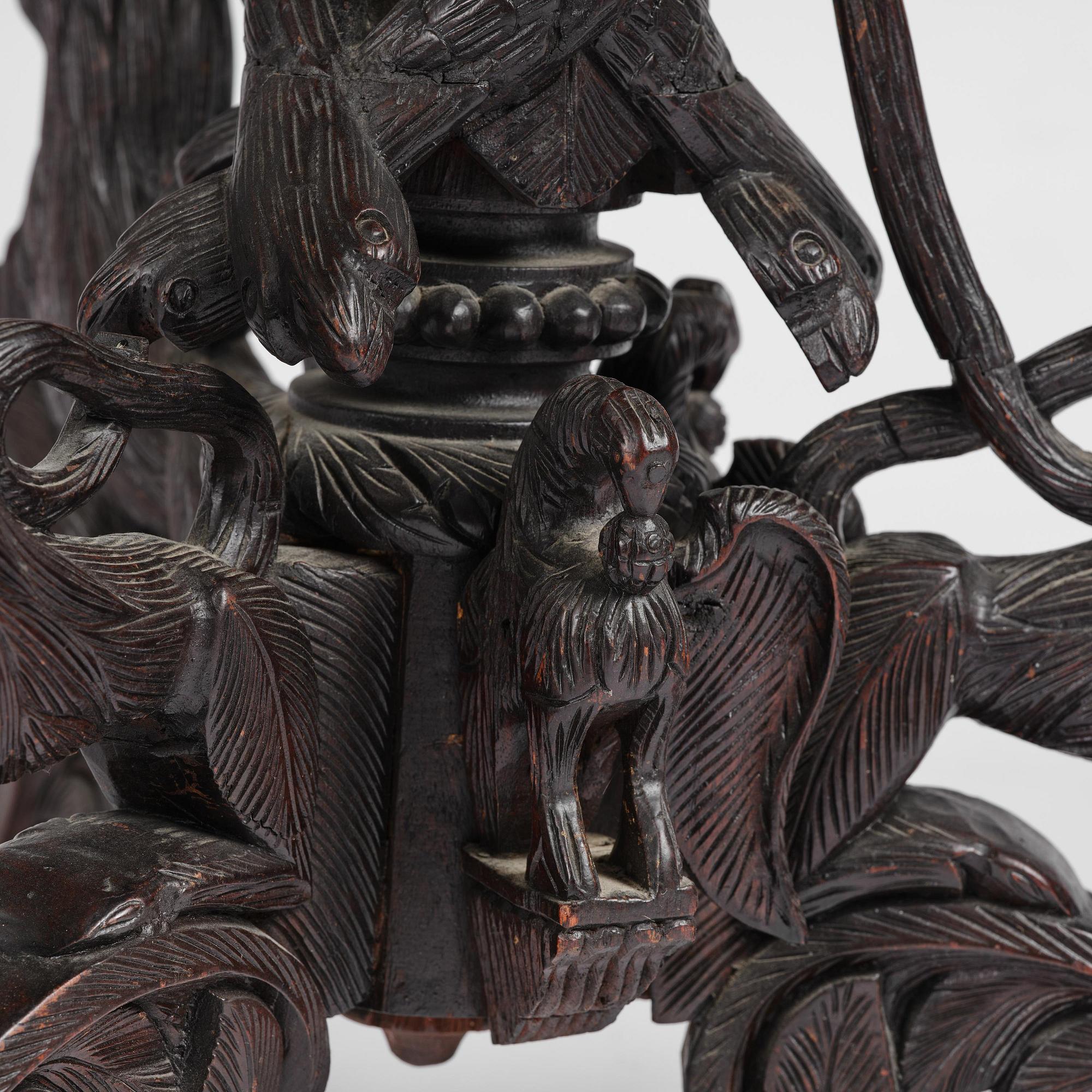 An Indian 'blackwood' occasional table, Bombay Presidency, around 1880.