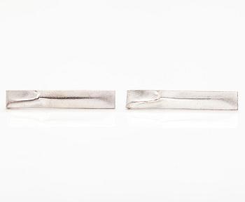 BJÖRN WECKSTRÖM, Two tiepins "Jupiter" and a pair of cufflinks "Landscape on Luna". Lapponia 1972-2010.