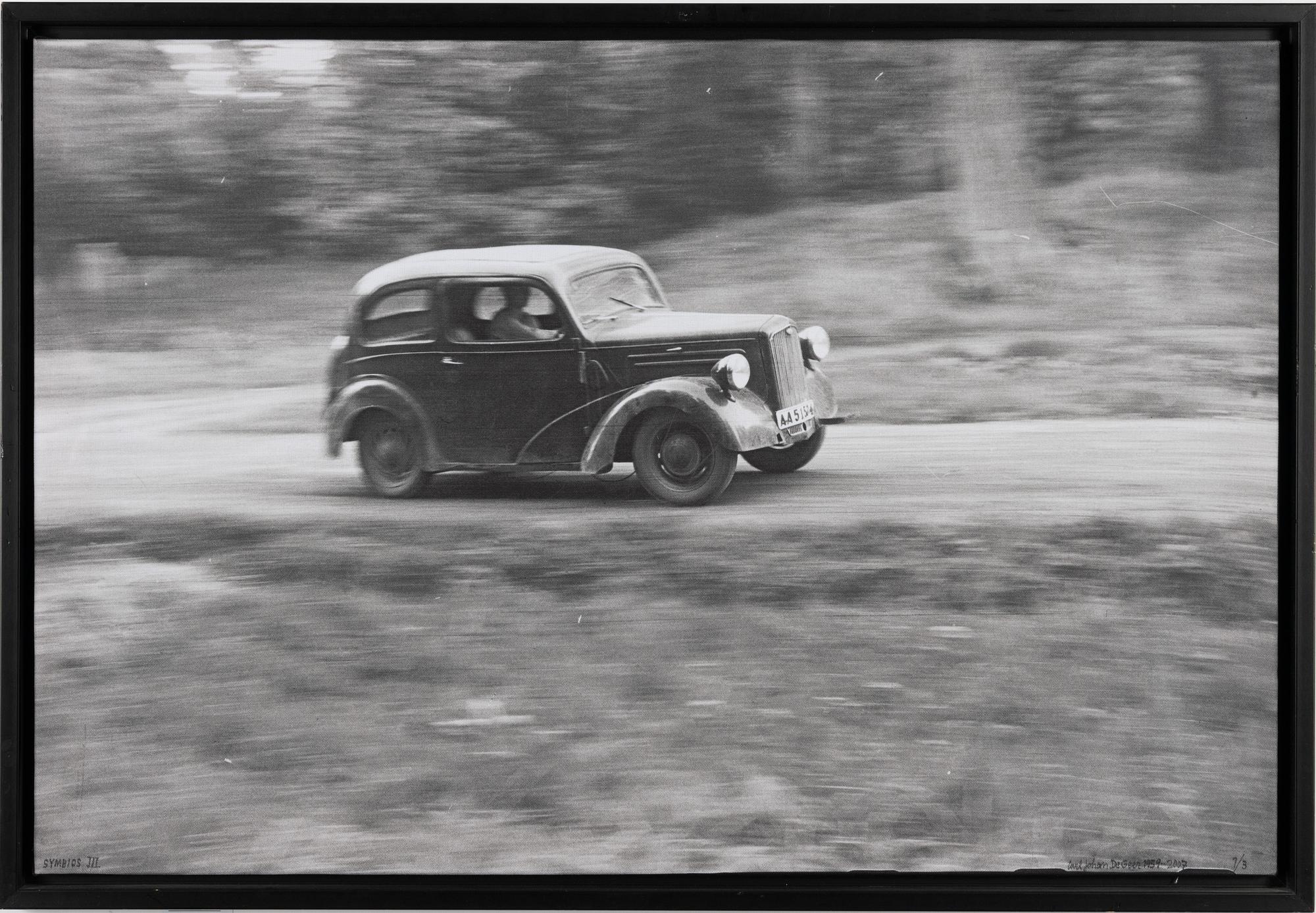 Carl Johan De Geer, photo sublimation signed and dated 1959-2007. Numbered 1/3.