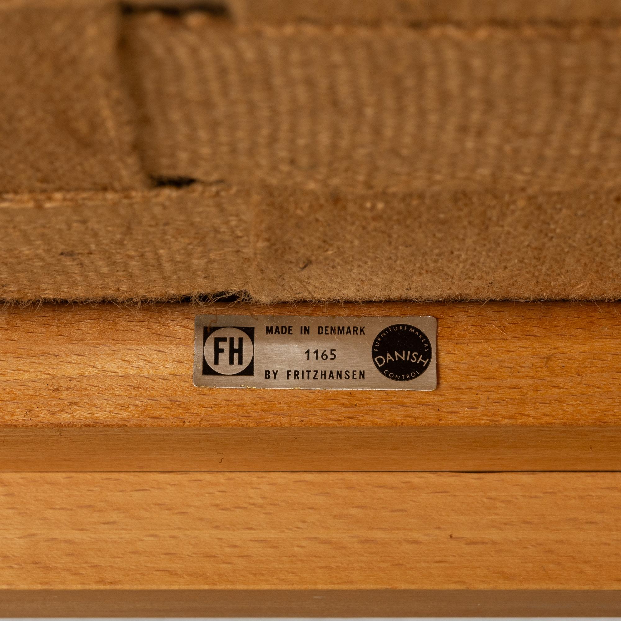 Børge Mogensen, soffa, "Tremme", Fritz Hansen, Danmark.