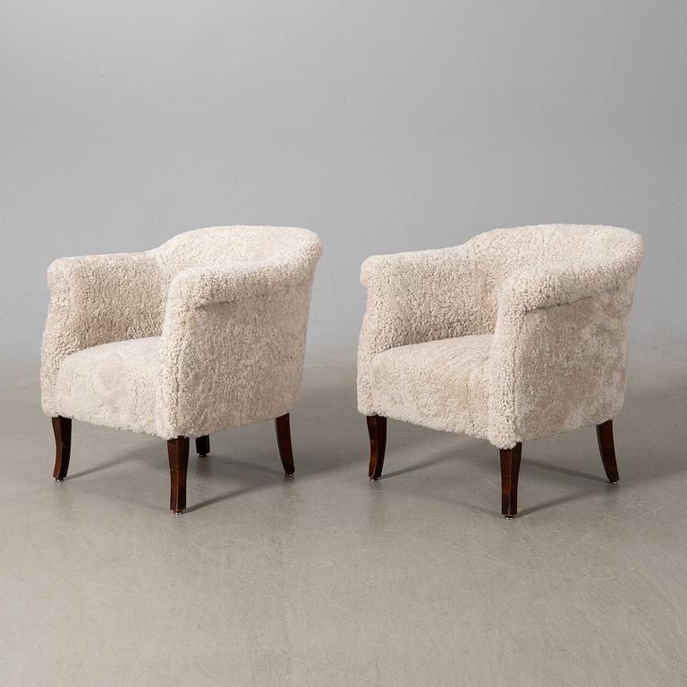 Fåtöljer, ett par, Swedish Modern, 1940-tal.