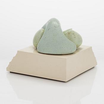 Poul Havgaard, 'Tired Lovers' sculpture, signed 1988.