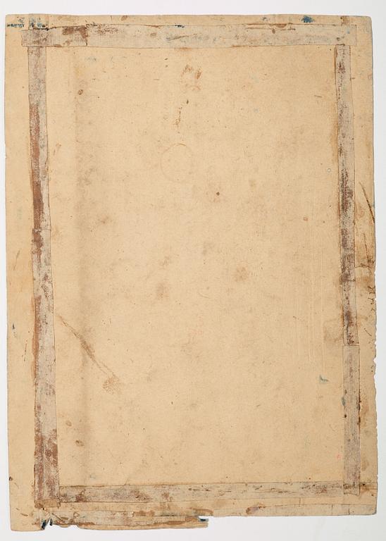 A gouache on paper by unknown artist, India, late 19th Century.