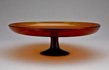 TÅRTFAT, glas, Erik Höglund, 1900-talets andra hälft.