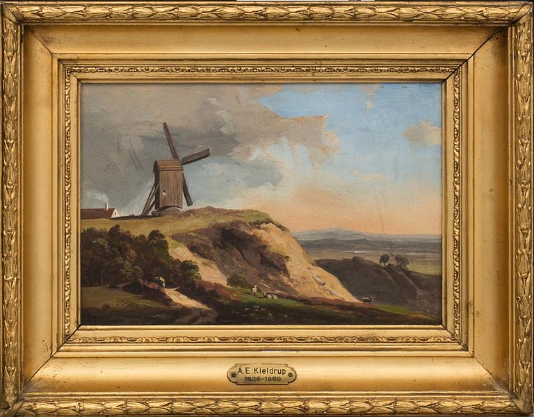 ANTON EDUARD KIELDRUP, oil on canvas. unsigned.