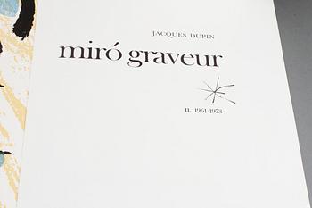 BÖCKER, 2 st, "Miró graveur I, 1928-1960" samt "Miró graveur II, 1961-1973".