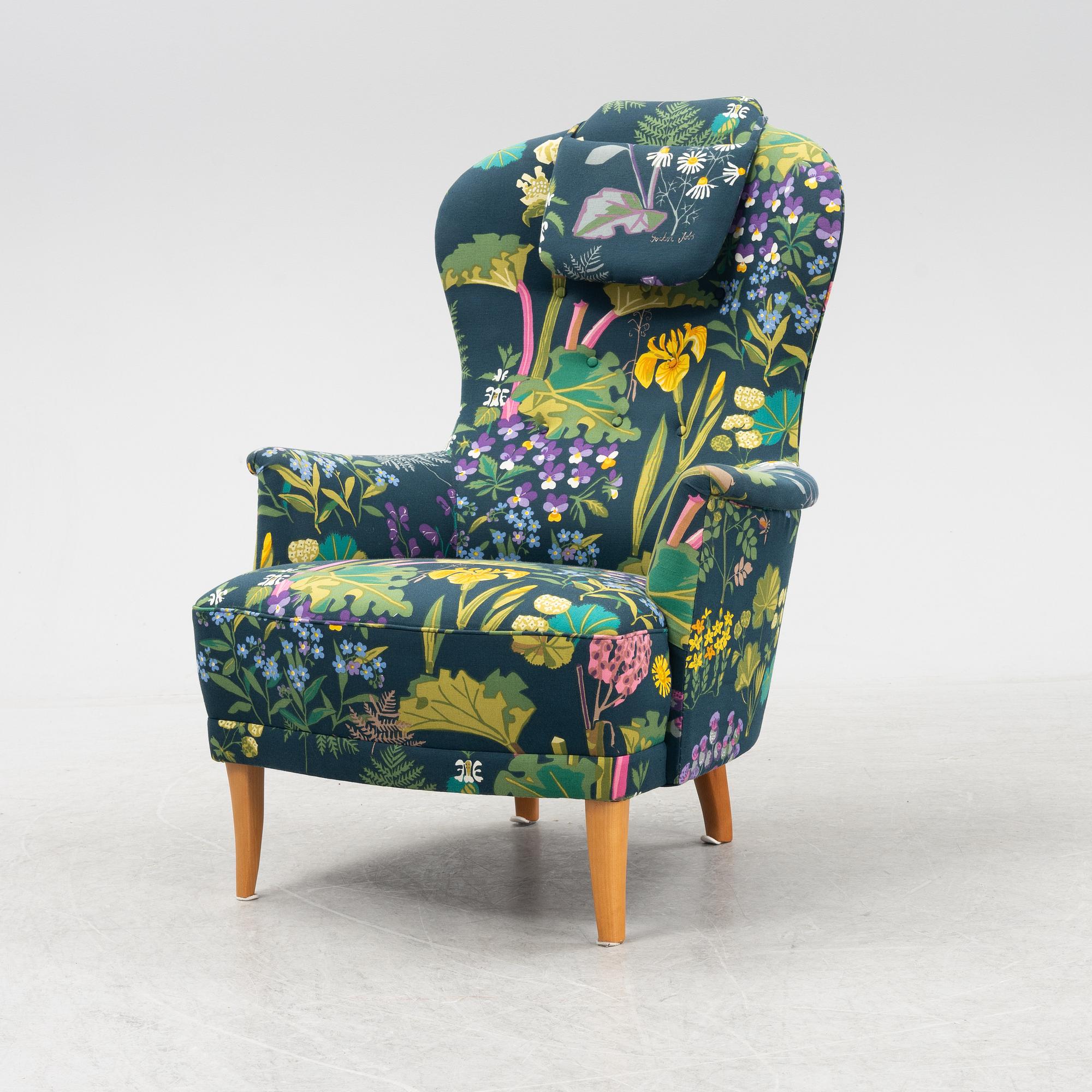 Carl Malmsten, fåtölj, ”Farmor”, 1900-talets andra hälft.