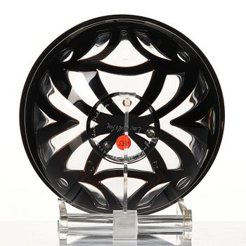 Lars Hellsten, skål, ariel, "Geometri I", Orrefors 1988.