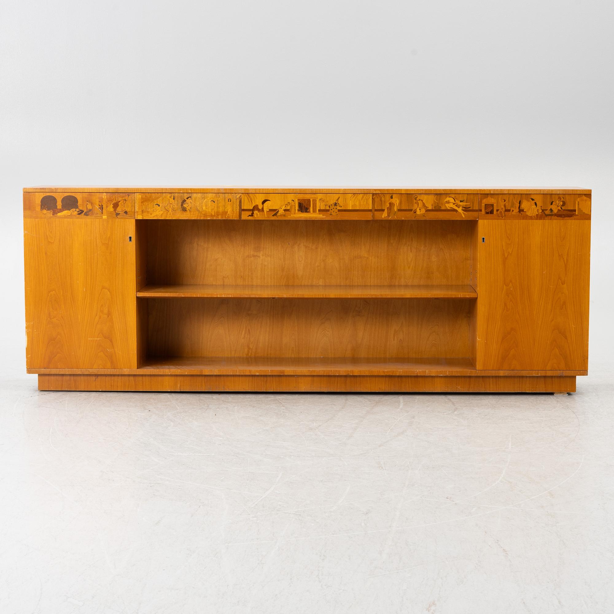 Sven Ekholm & Erik Matsson, sideboard, Swedish Modern "Tusen och en natt”, Lammhults stol- och snickerifabrik, 1940-tal.