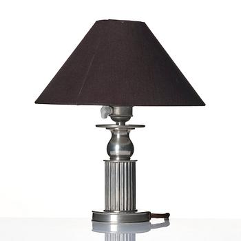 Nils Fougstedt, a pewter table lamp model "698", Firma Svenskt Tenn, Stockholm 1928.