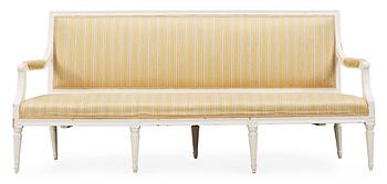 417. A Gustavian late 18th century sofa.