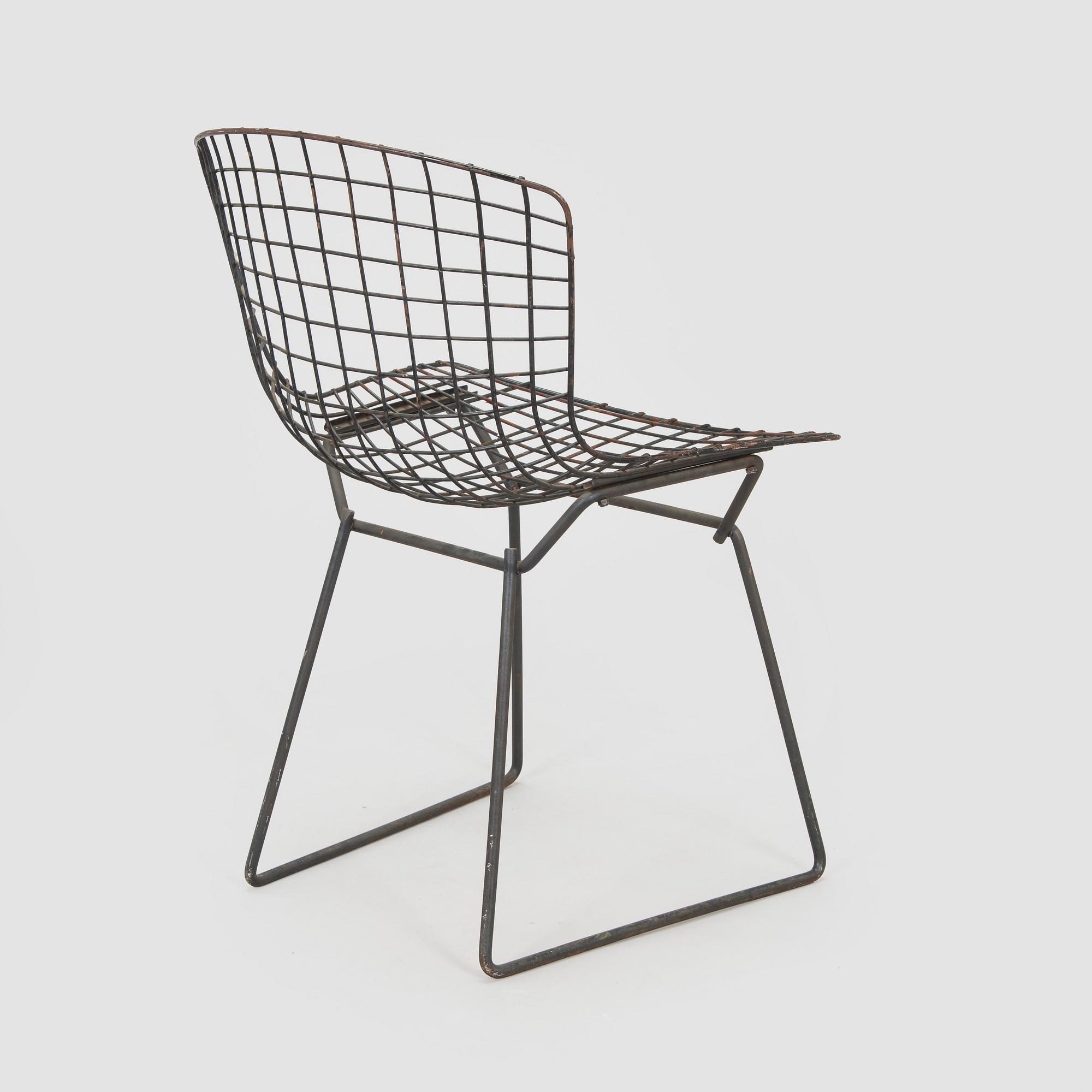 Harry Bertoia, stol, "Side Chair". Licenstillverkning i Finland av Fiskars, Billnäs, 1950-/1960-tal.