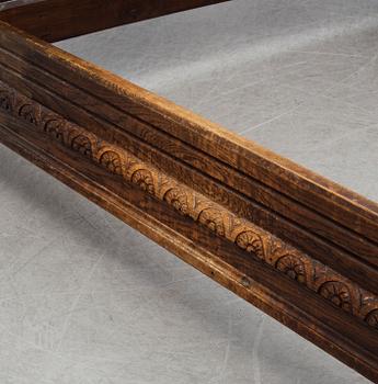 A second half of the 20th century oak bed.