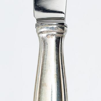 A Swedish silver cutlery set, "Lübeck", mark of K Anderson, Stockholm, some 1939 (107 pieces).