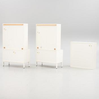 Anne Krook, a pair of "Anne" sideboards with three book cases, Horreds, 21st century.