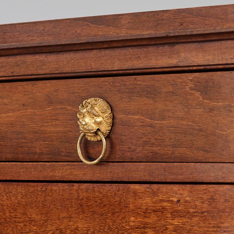 A late Gustavian mahogany-veneered and ormolu-mounted secretaire attributed to J.F. Wejssenburg (master 1795-1837).