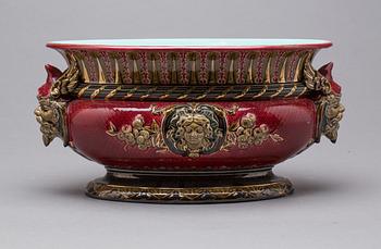 JARDINIERE MAJOLIKA Rörstrand  1800-talets slut.