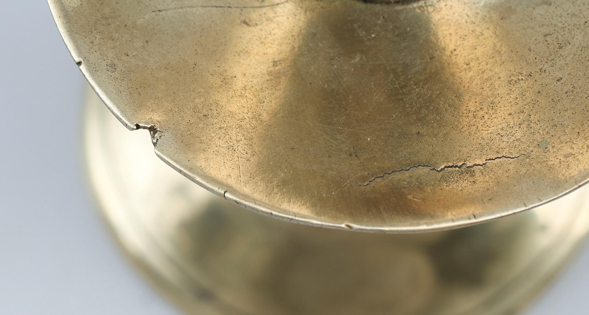 LJUSSTAKE, mässing, 1500-tal.