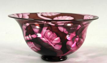 EVA ENGLUND, skål, graal, Orrefors, 1975.