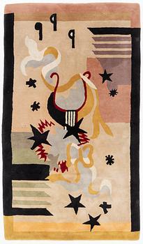 Rug, tufted, design attributed to Voldermar Boberman, 270 x 155 cm.