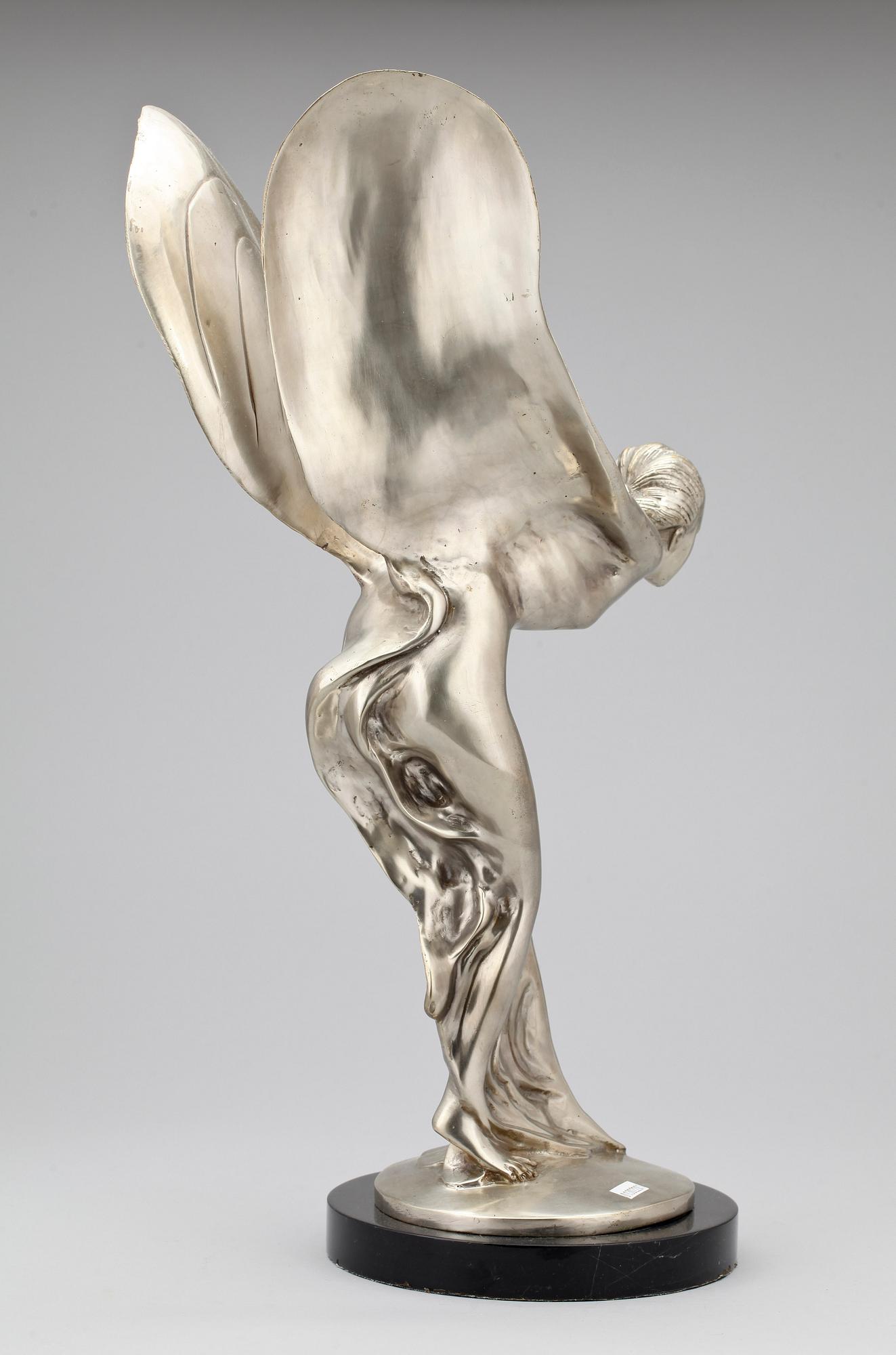 SKULPTUR, försilvrad mässing, 1900-tal.