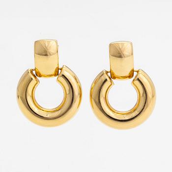 Örhängen, 18K guld. Finska importstämplar.