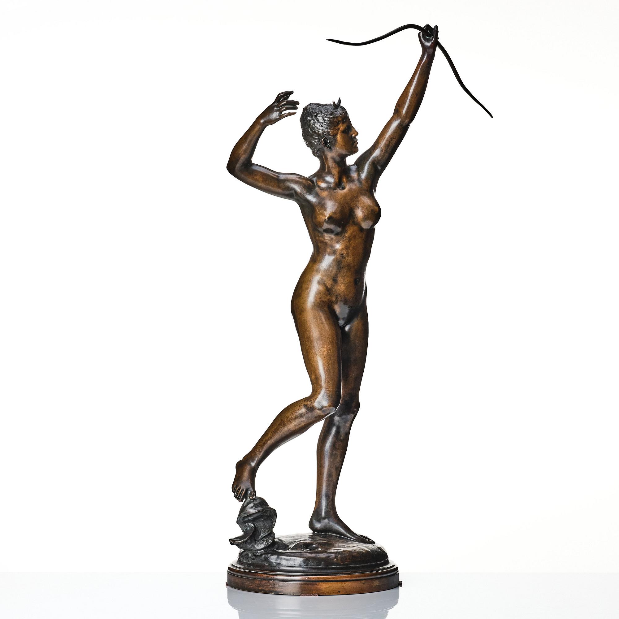 Alexandre Falguière, The hunting goddess Diana.
