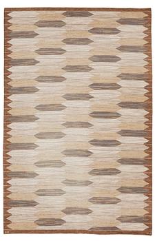540. Hjördis Jansson, CARPET. Flat weave. 386 x 250,5 cm. Signed KH HJ.
