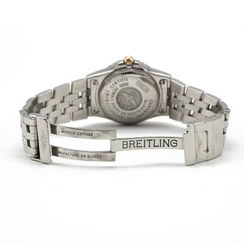 Breitling - Galactic. Steel / steel. Quartz. Diamond ring. 30mm.
