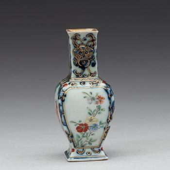 An enamelled miniature vase, Qing dynasty with Jiaqing mark.