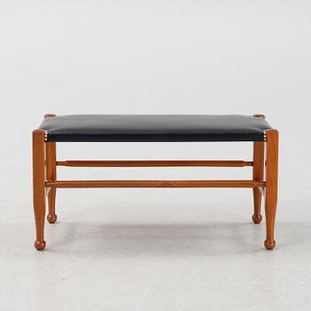Josef Frank, a ’model 2009’ mahogany bench, Svenskt Tenn, Sweden probably 1960-70s.