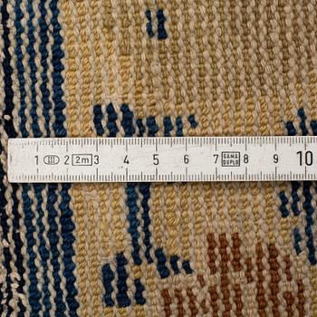 A MEDITATION RUG, semi-antique Ningxia, China, ca 130 x 126 cm.