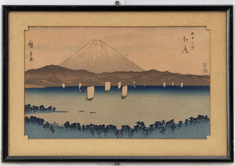 Ando Utagawa Hiroshige, after, 'Ejiri' 江尻, early 1900s.