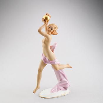 FIGUR, porslin, Volkstedt, Tyskland, 1900-talets första hälft.
