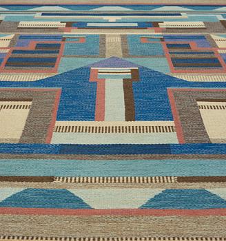 Agda Österberg, A CARPET. Flat weave. 302 x 198 cm. Signed A Ö.