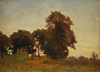736. Carl Fredrik Hill, "Trädgrupp" ("Tree group").