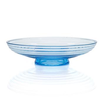 Aino Aalto, A 1930's footed glass bowl, model 4135. Karhula Glasworks, Finland.