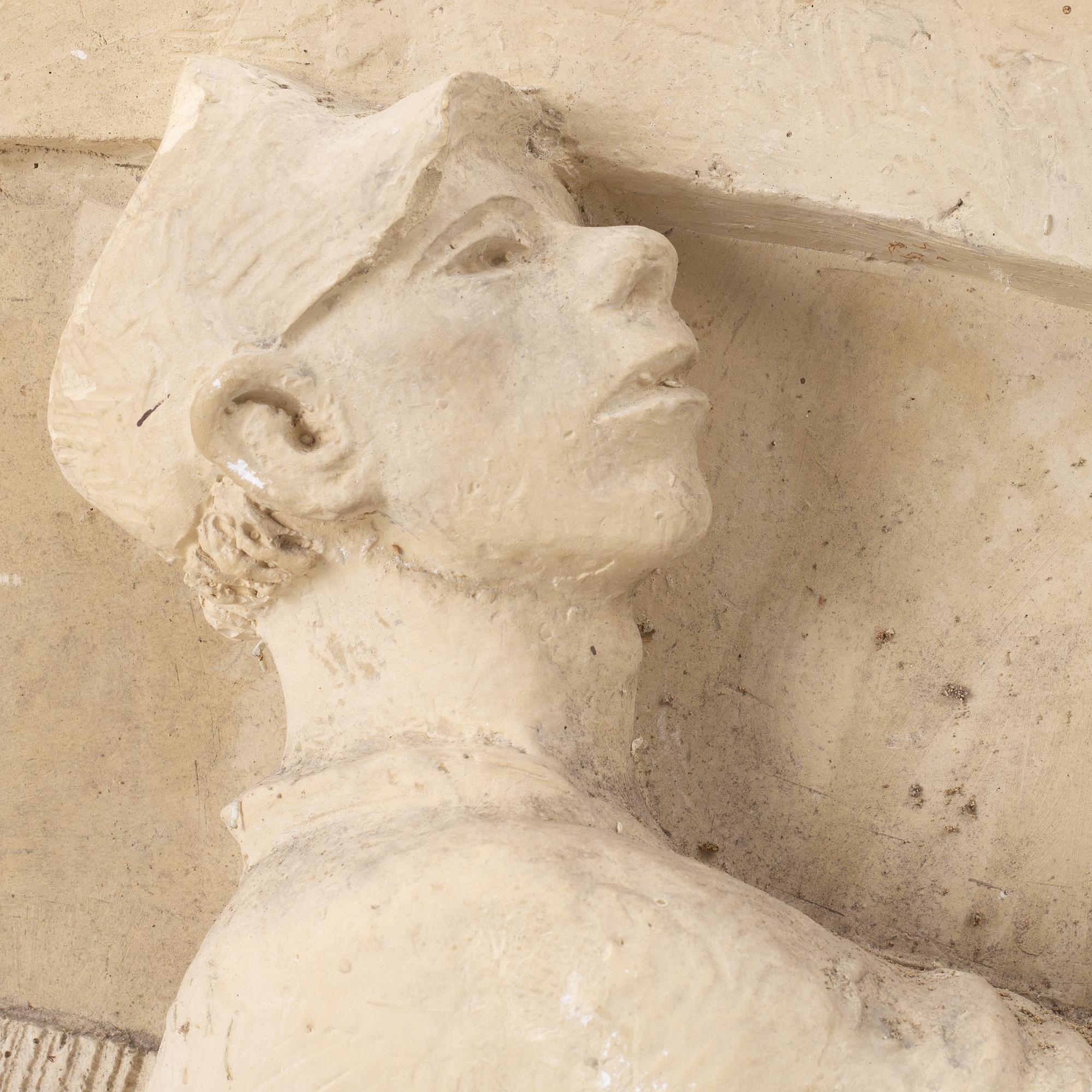 Stig Blomberg, relief, gipsförlaga till M/S Stockholm (1941).
