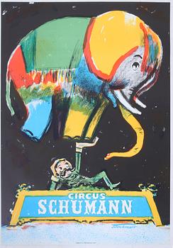 CIRKUSAFFISCHER, 4 st, Erik Stockmarr.