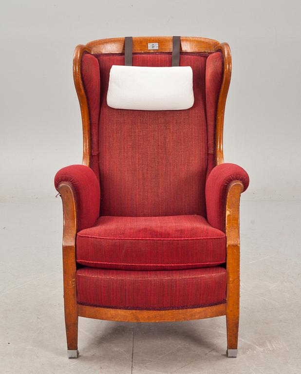 FÅTÖLJ från 1:a Klassvagn. Statens Järnvägar. 1930-tal.