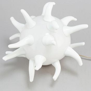 EVA DARPÖ, skulptur/bordslampa, glas, signerad Eva Darpö.