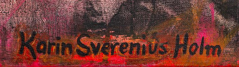 Karin Sverenius Holm, oil on canvas, signed.