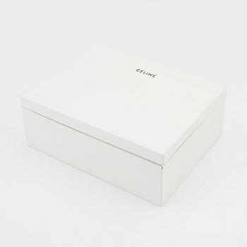 Céline, A logo canvas and leather bag.